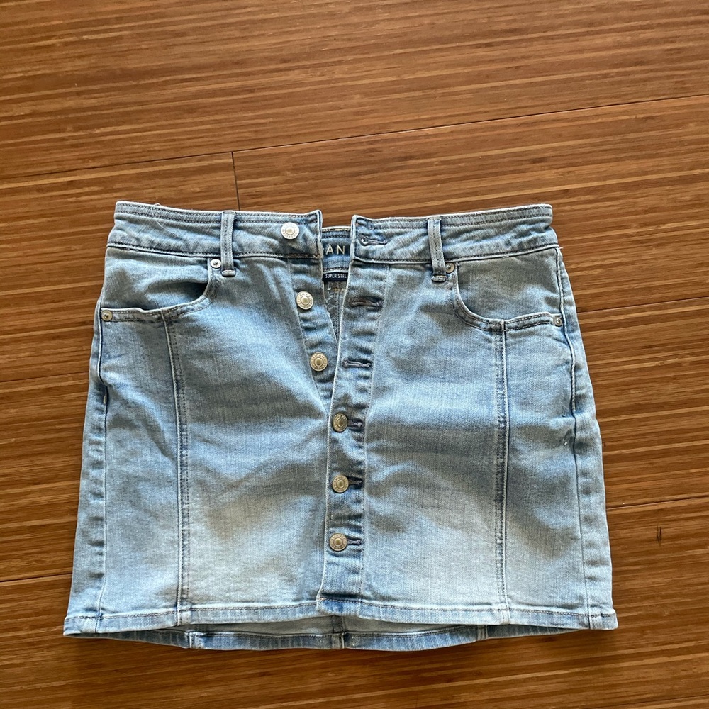 American eagle jean skirt